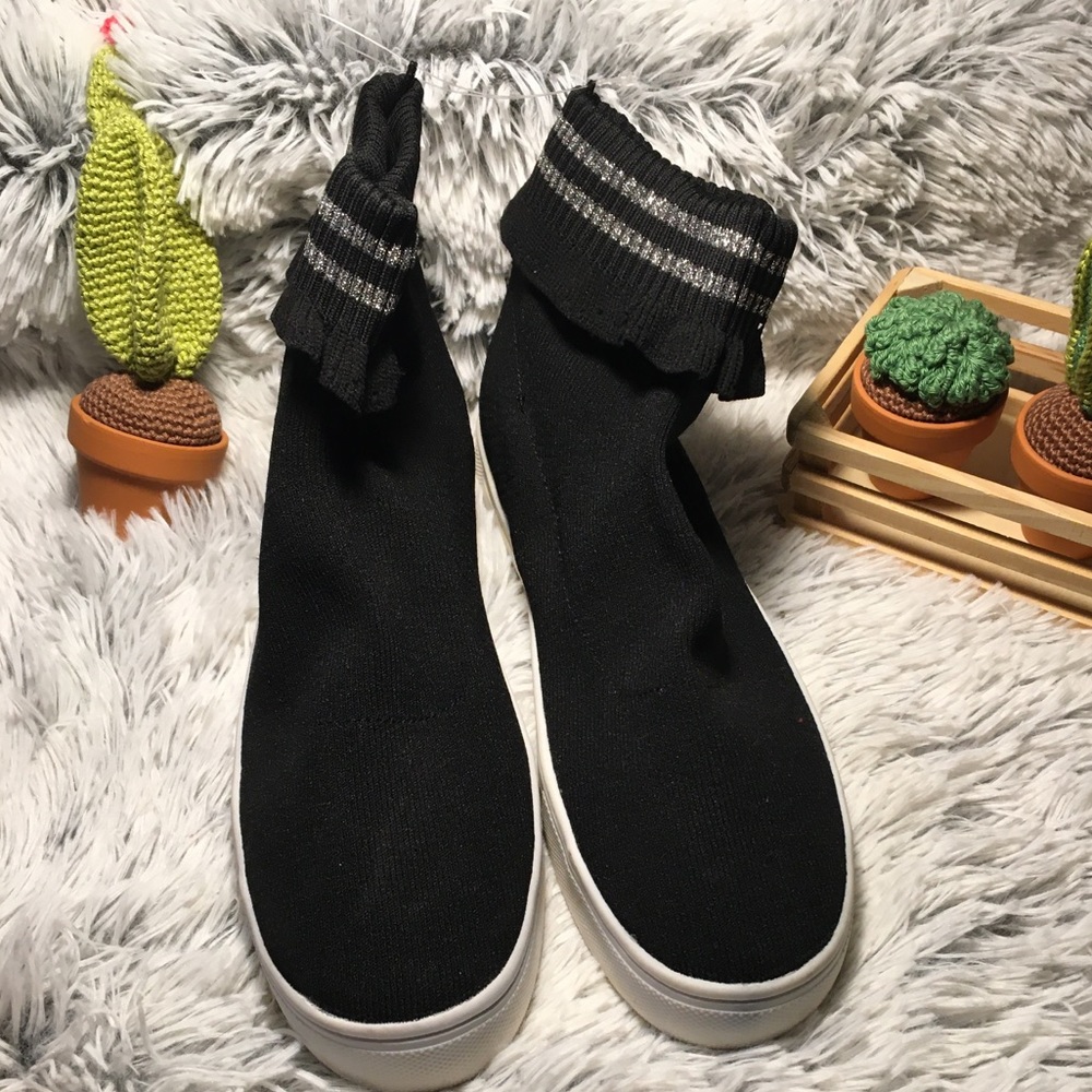 American Eagle Sweater Bootie Black Shoes W 11